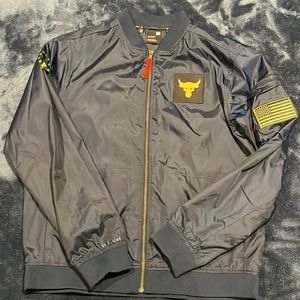 Men’s Navy Large Underarmor Storm Bomber Jacket